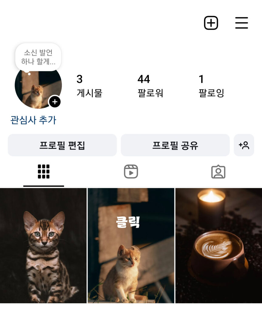 인스타그램 게시물 숨기기 - 하나씩 삭제 방법