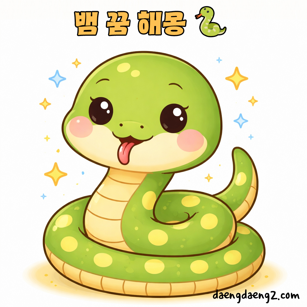 뱀 꿈 해몽, 뱀꿈 풀이, 뱀 나오는 꿈 해몽, 뱀꿈해석 🐍